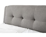 Frankie 4 Drawer Storage Fabric King Bed - Grey