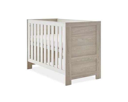 Nina Mini Cot Bed - Grey Wash & White