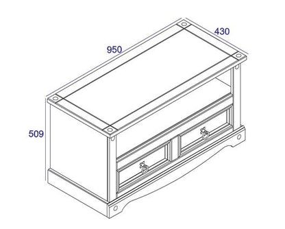 Corona flat screen TV unit