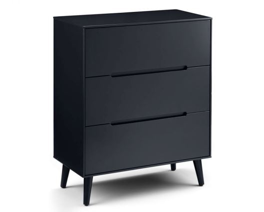 Langham 3 Drawer Chest - Anthracite