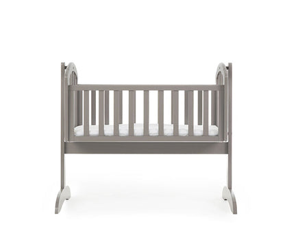 Sally Crib + Foam Mattress- Taupe Grey