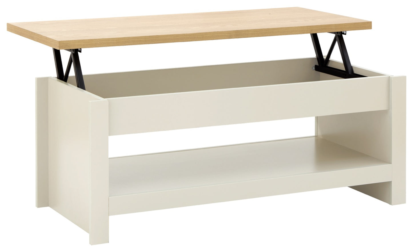 Lachlan Lift Up Coffee Table- Cream