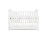 Seren Mini Cot Bed + Moisture Mngmnt Mattress - White