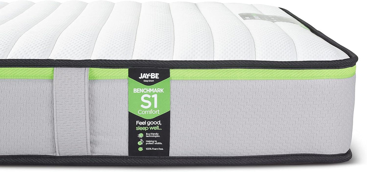 Jay-Be Benchmark S1 Comfort Eco Friendly Mattress- Single