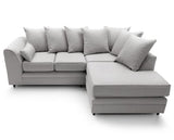 Daisy Right Hand Facing Corner Sofa - Light Grey