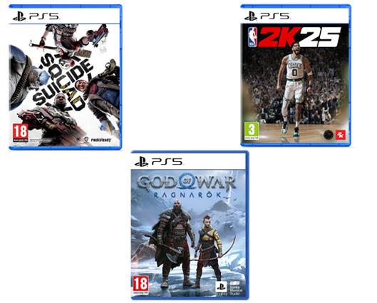 Games Bundle: Suicide Squad: Kill the Justice League, NBA 2K25, God of War Ragnarok