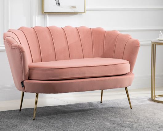 Adella 2 Seater Sofa - Coral