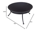 Black Melbourne Cast Iron Fire Pit