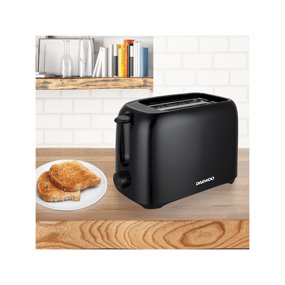 Toaster Essential Daewoo Essentials 2 Slice Toaster Black – Owncomforts