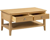 Kingston Coffee Table with 2 Drawers