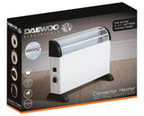 Daewoo White Convector Heater 2000W