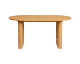 Axel Oval Fluted Dining Table with 4 Fabric Chairs - Oak