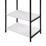 Scala Open Wardrobe with 2 Shelves - White