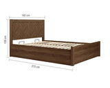 Herringford Ottoman Bed Walnut - King