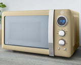Swan Retro 800W 20L Digital Microwave Cream