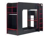 Gaming Bunk Bed- Black & Red