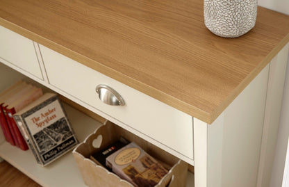 Lachlan Console Hall Table-Cream