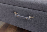 Maisie Large Storage Ottoman-Charcoal