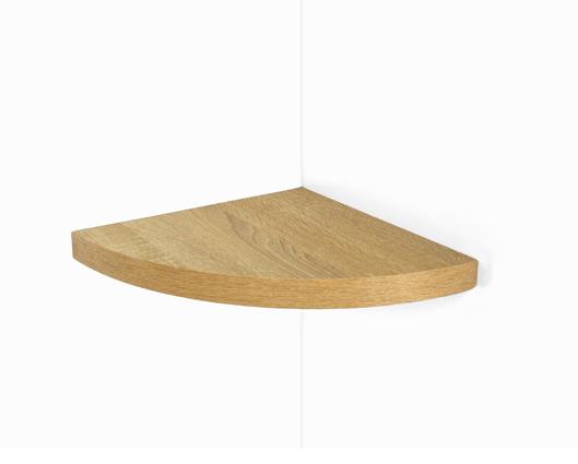 Hudson corner box shelf kit - oak effect