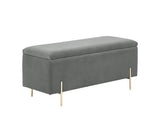 Melta Ottoman Storage Bench-Grey