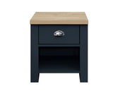 Harper 1 Drawer Lamp - Navy