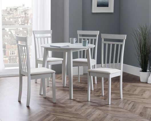 Cooper Grey Dropleaf Dining Set- 4 Seater