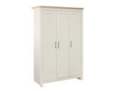 Harper 3 Door Wardrobe - Cream