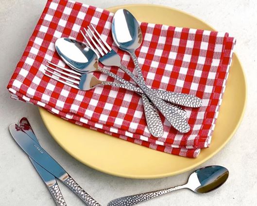 Sabichi 16 Piece Hammered Cutlery Set