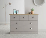 Kinsley 4+3 Drawer Chest- Grey