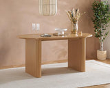 Axel Oval Fluted Dining Table - Oak