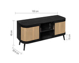 Noah Small TV Unit - Black