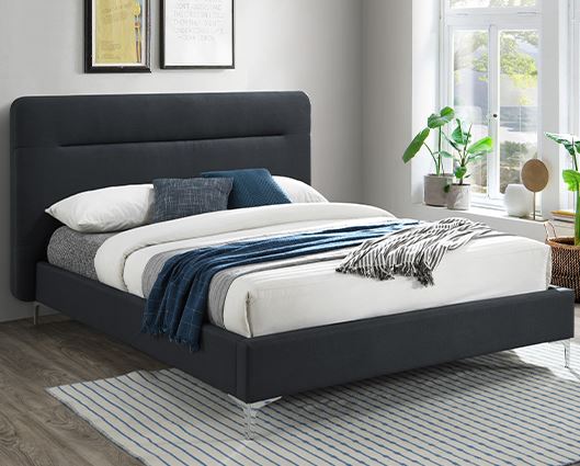 Finn Double Bed - Charcoal