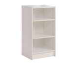 Small Narrow Bookcase-White