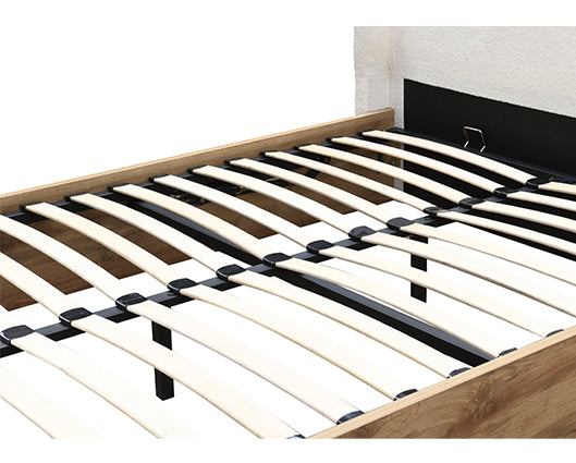 Halfden King Ottoman Bed- White