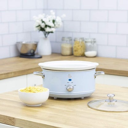 Swan 3.5L Slow Cooker Retro Blue