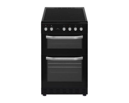 New World NWMID53CB 50cm Twin Cavity Electric Cooker with Ceramic Hob