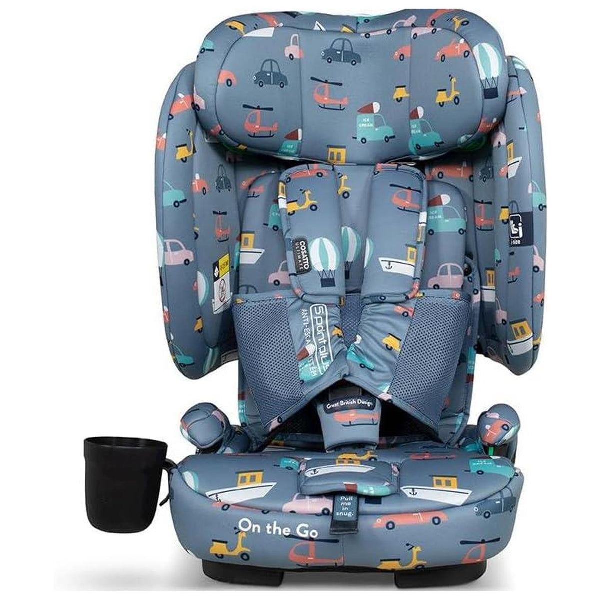 On the Go i-size Travel Car Seat - Itchy Feet Sky – Owncomforts