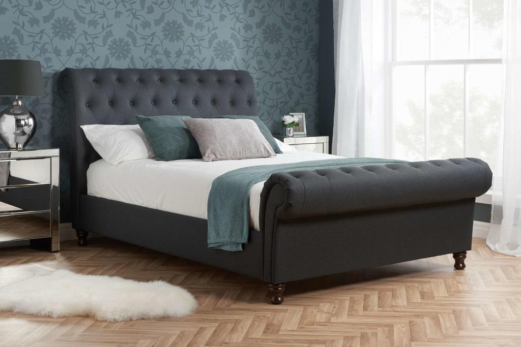 Charlton Bed Super King - Charcoal