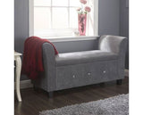 Vanessa Diamante Window Seat-Grey