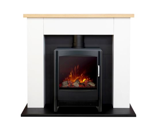 Chessington in White with Keston Stove