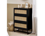 Petra 3 Drawer Chest- Black