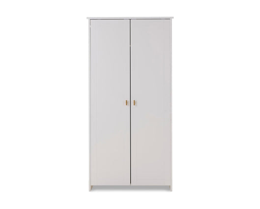 Elise Double Wardrobe - White