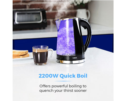 2200W 1.7 Litre LED Colour Changing Kettle