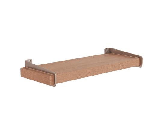 Keer 60cm chunky shelf with slide on brackets - oak effect