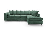 Heidi Right Hand Facing Corner Sofa Plus - Rifle Green