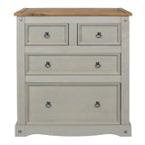 Corona Grey 2+2 Drawer Chest