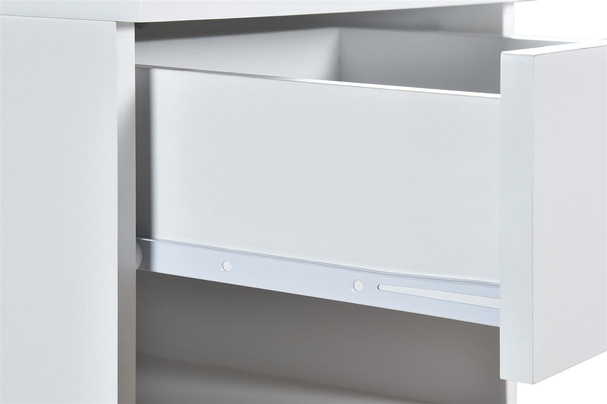 Highbury Bedside Pair - White