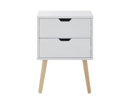 Nessi Bedside Table-White