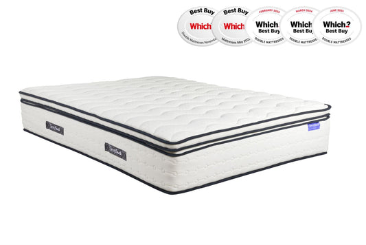 Roll Up Space 2000 Pocket Sprung Boxtop Mattress (35cm Depth) - Double