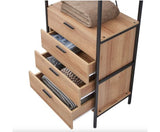 Cohen 4 Drawer Open Wardrobe- Riveria Oak